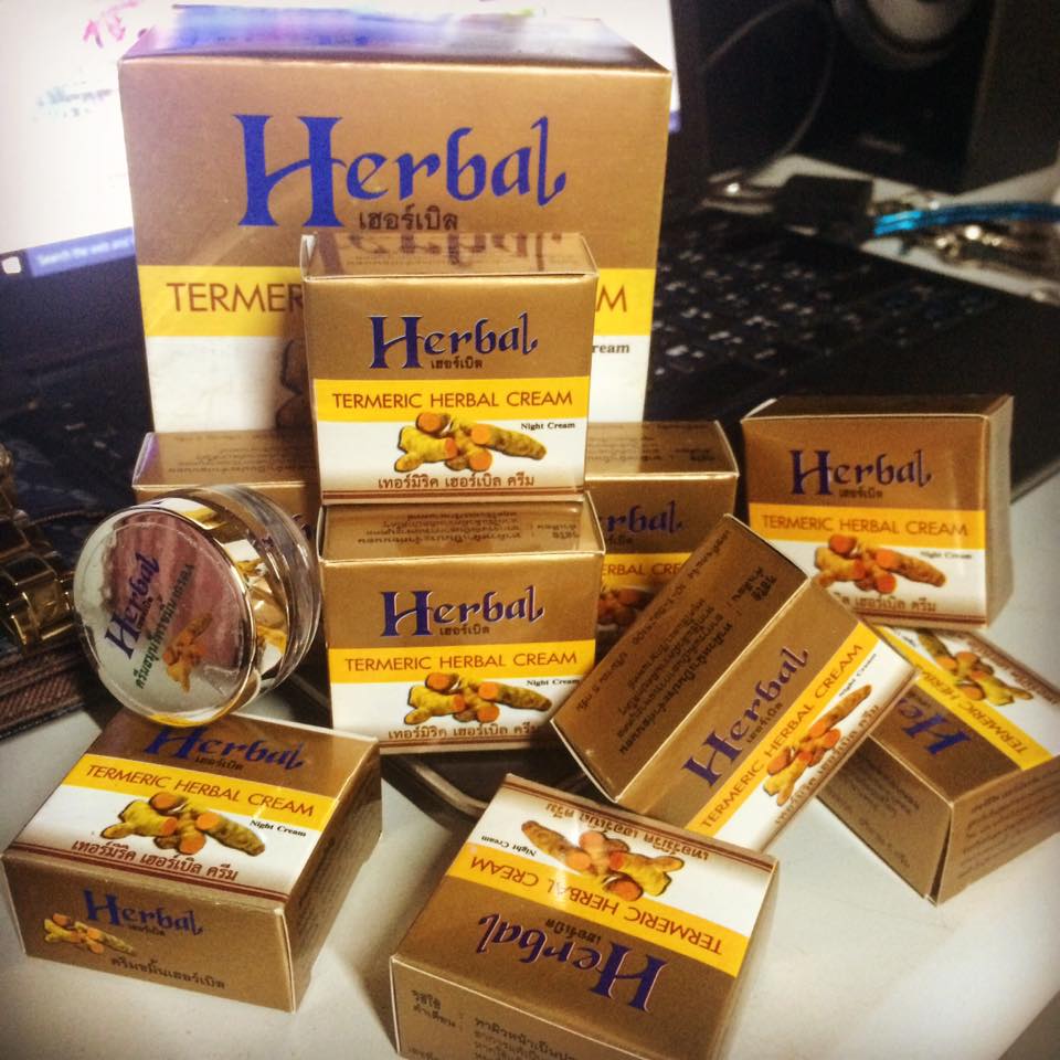 Termeric Herbal Cream Night Cream 5 g. เทอร์มิริค เฮอร์เบิล ครีม ครีมขมิ้นบำรุงผิวหน้า