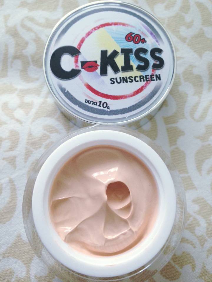 ครีมกันแดด C-Kiss spf60 pa+++ 3in1 ครีมกันแดด ครีมบำรุง บีบี หน้าเนียน ขั้นเทพ