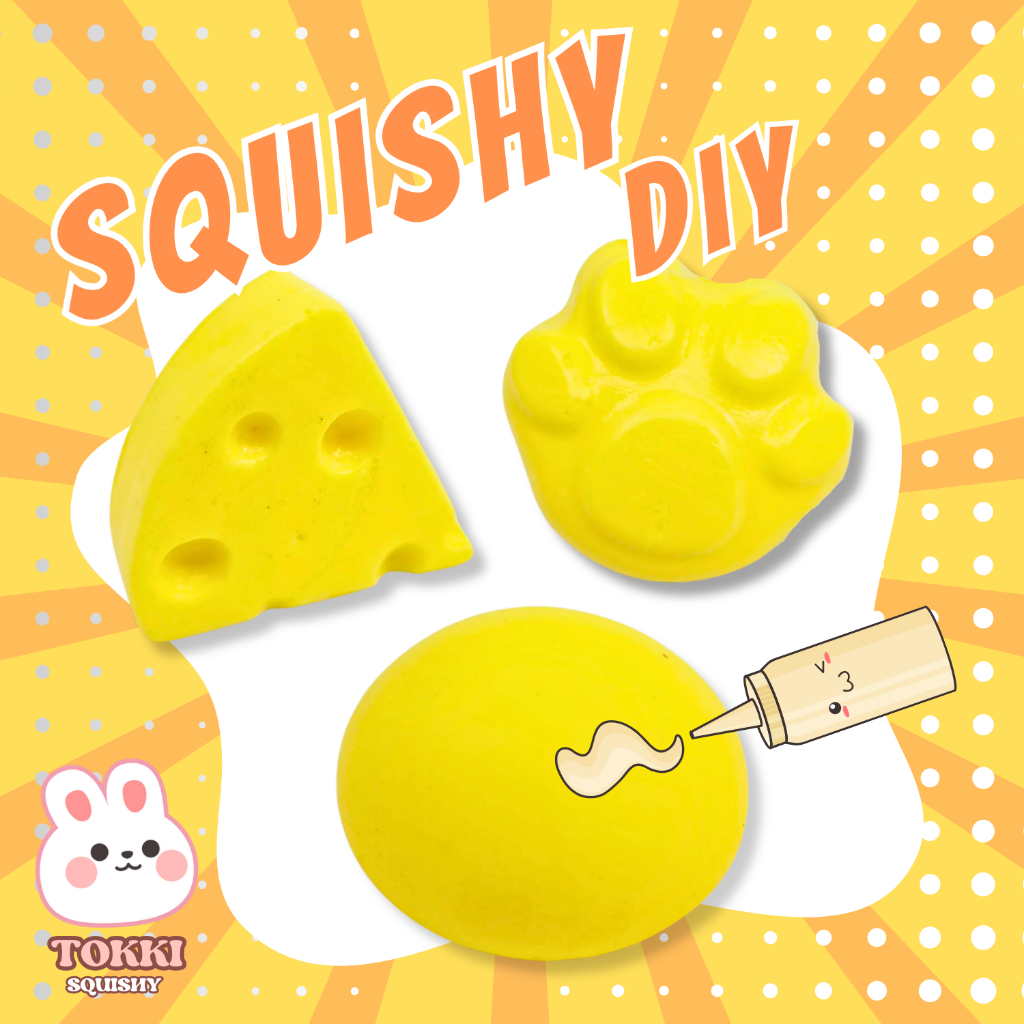 K0800-CH63 ทำสกุชชี่เอง ชุด DIY Squishy สกุชชี่ ชุดตกแต่ง สกุชชี่ 3 ชิ้น พร้อม ซอสตกแต่ง