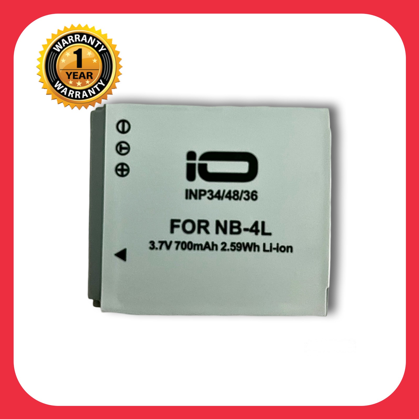 แบตเตอรี่ แคนนอน NB-4L/Canon Battery NB 4L- แบตเตอรี่กล้อง Canon NB-4L NB4L Battery- แบตใช้กับกล้อง Canon IXUS 115 200 220 30 40 50 55 60 65 510HS