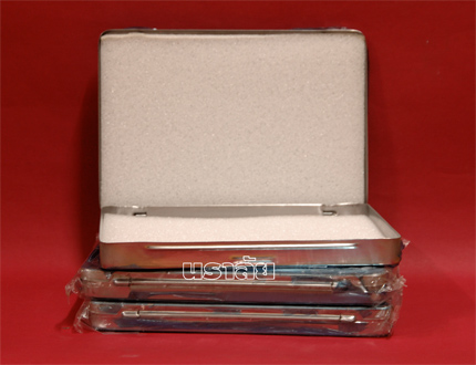 กล่องสแตนเลสใส่พระ เบอร์333 ขนาด 20x14 ซม. (3 ใบ)