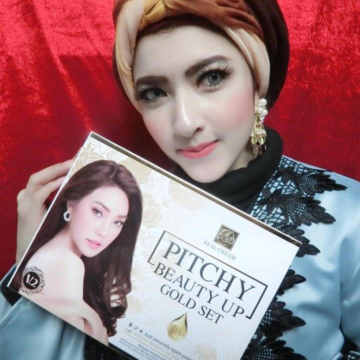 พิชชี่บิวตี้อัพโกลด์เซท (Pitchy Beauty Up Gold Set) แพคเกจใหม่