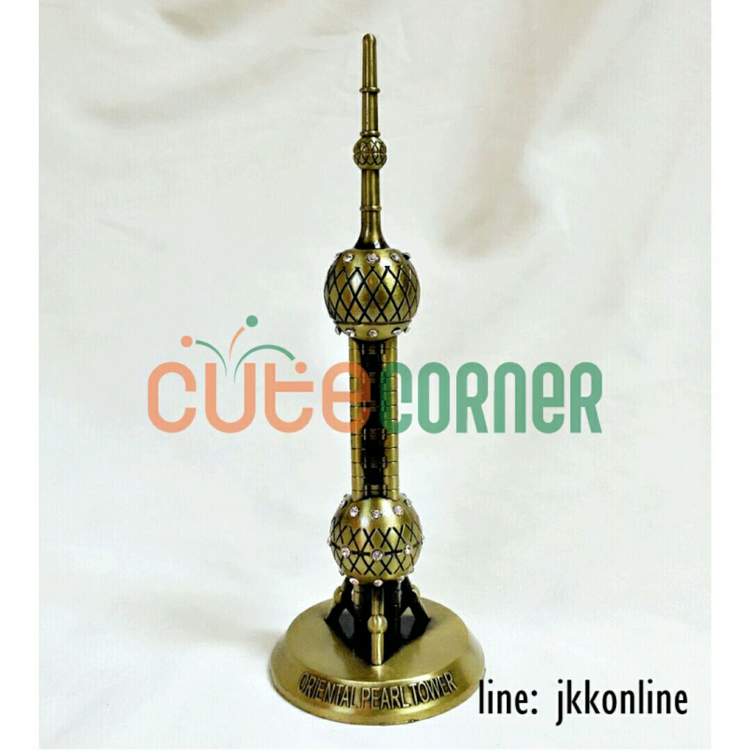 01736-โมเดลหอไข่มุกตะวันออก 18ซม - ฟรีค่าส่ง