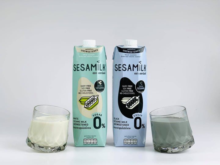 33-017-1100-1 เซซามิลค์ *นมงาขาว *สีเขียว 200มล. แพ็ค3กล่อง