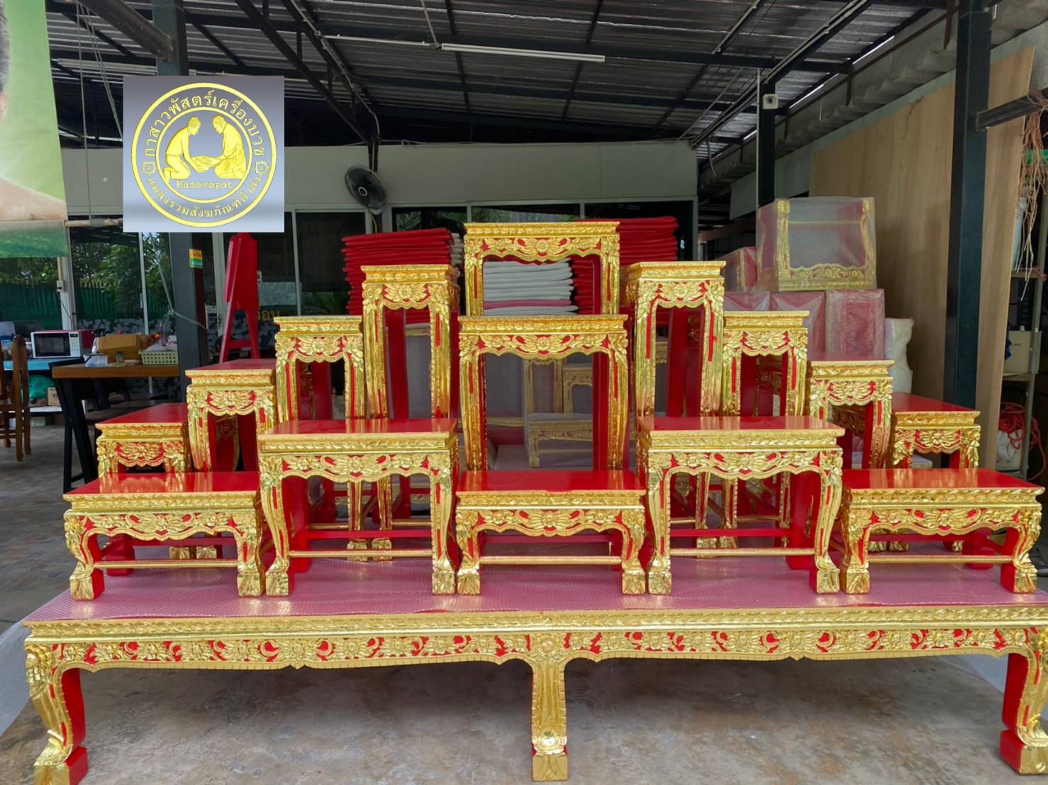 โต๊ะหมู่ 15 หน้า 10 สำหรับตั้งหน้าโบสถ์ (ลายที่ 2)