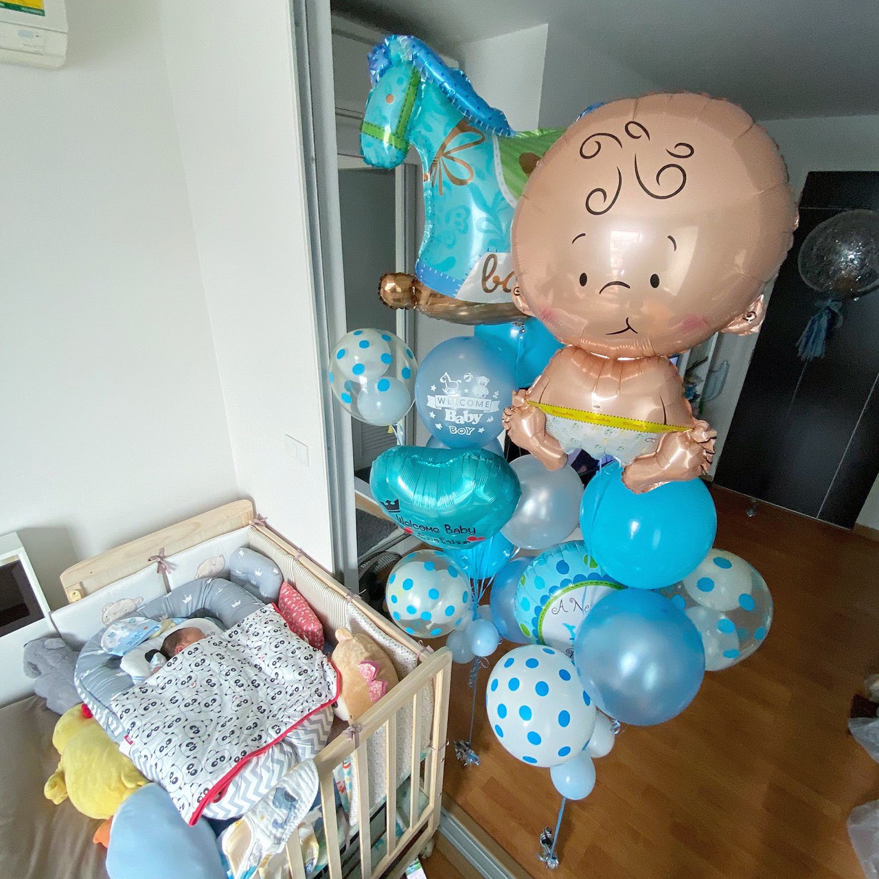 ลูกโป่งเด็กแรกเกิด New Born welcome baby