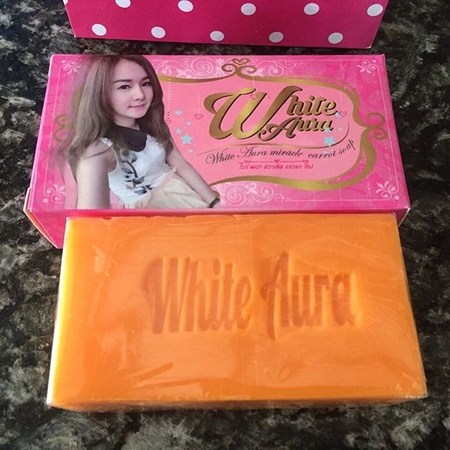 สบู่ไวท์ออร่า (White aura miracle carrot soap)