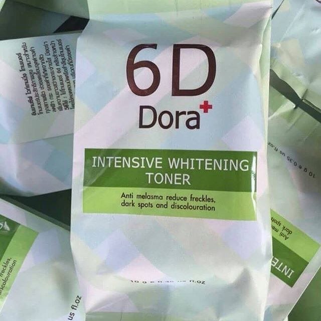 Product details of 6D Dora+ โทนเนอร์สลาย ฝ้า กระ 10 กรัม ( 1ขวด ) ราคา 370 บาท