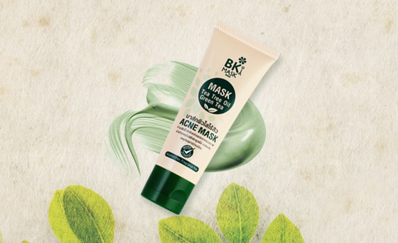 BK Mask Acne Mask Tea Tree Oil Green Tea 30g มาร์คหน้าใส เคลียทุกปัญหาสิว