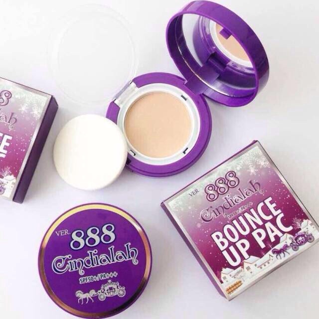 Ver.888 Cindialah Bounce Up Pac SPF50+/PA+++ แป้งดินน้ำมัน ซินเดียล่า กันน้ำ เนียน เด้ง ตลอดวัน