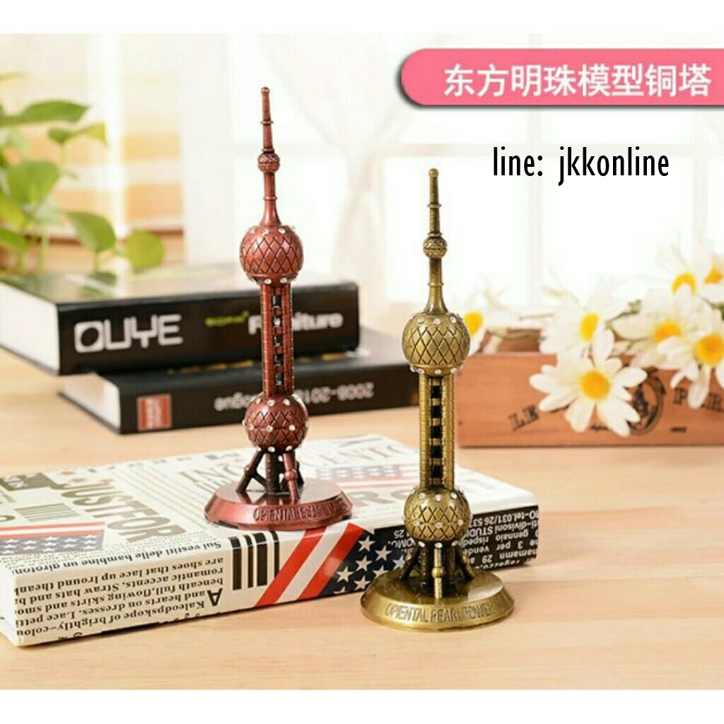 01736-โมเดลหอไข่มุกตะวันออก 18ซม - ฟรีค่าส่ง