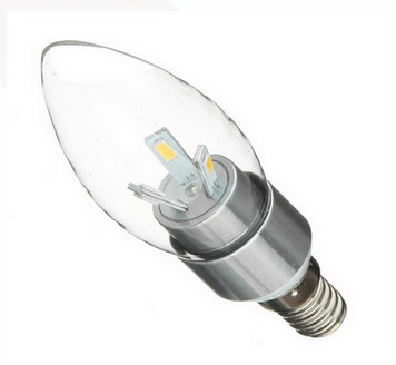 หลอดไฟ E14 Crystal LED SMD5730 BLUNT TIP Bulb Light Lamp 3w