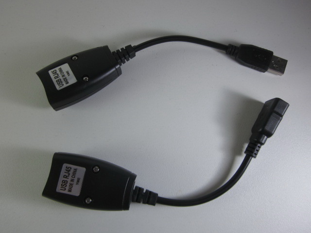 Usb Rj45 extension adapter up to 150ft length (No pack)