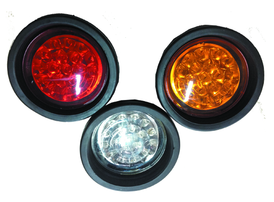 ไฟท้าย กลมดวงเดี่ยว แบบถ้วยยาง (LED Round Tail Light)