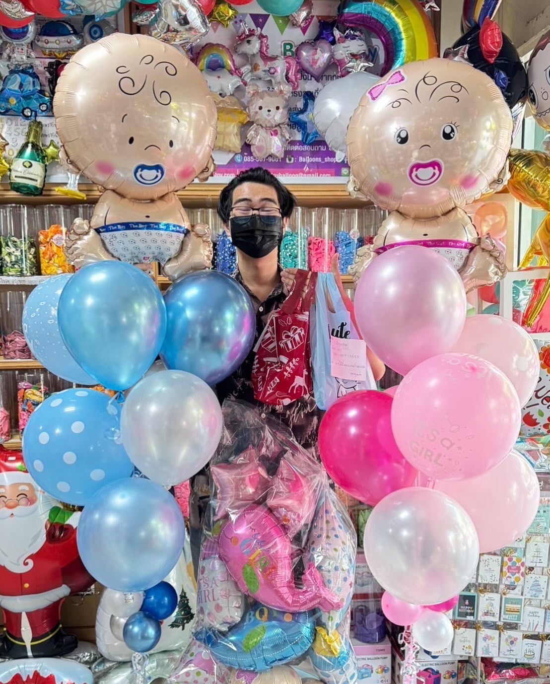 ลูกโป่งเด็กแรกเกิด New Born welcome baby