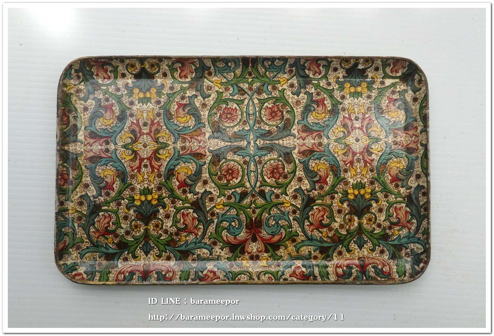 ถาดเมลามีน ลวดลายสวยงาม ขนาด 5 x 8 นิ้ว