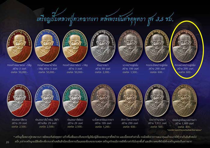 เหรียญปั้มรูปไข่หลวงพ่อทวดหลังพระยันต์จตุพุทธา รุ่นปาฏิหาริย์สองโพธิสัตว์ จ.อยุธยา ปี2556 เนื้อทองแดงหน้าอลูมินั่ม หมายเลข 147