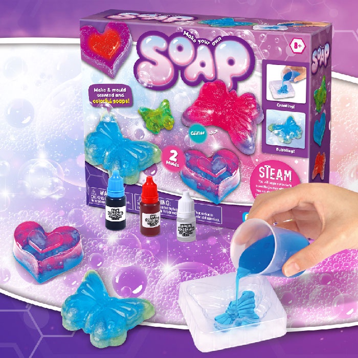 VB055-C145 กิจกรรม DIY Soap Steam ชุดทดลองทำสบู่ ของเล่นวิทยาศาสตร์ ชุดทดลองวิทยาศาสตร์
