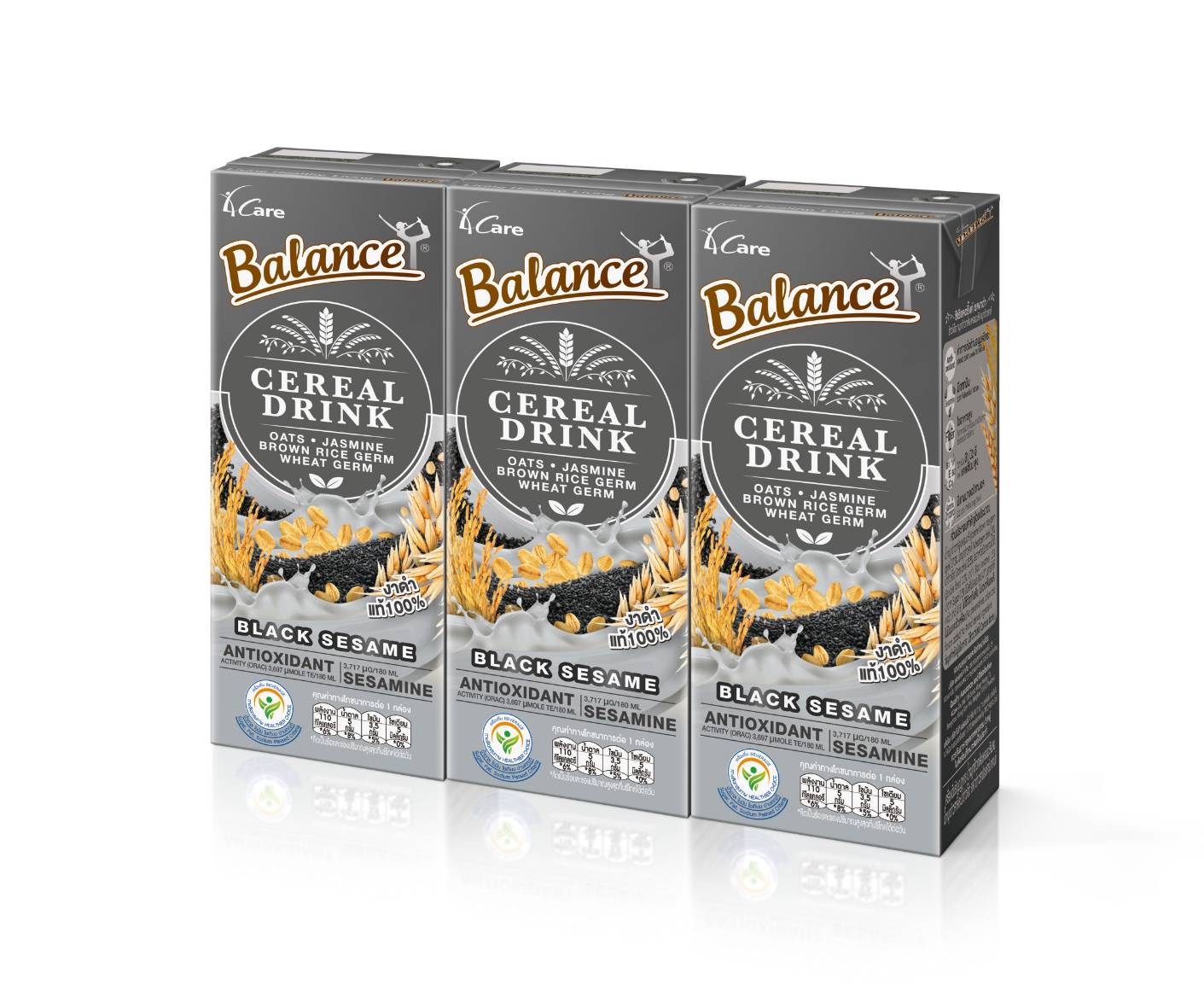 33-024-3100-1 บาลานซ์ *รสงาดำ *กล่องดำ 180มล. ฟอร์แคร์ / แพ็ค 3กล่อง
