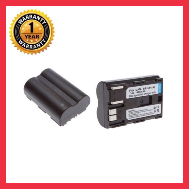 แบตเตอรี่ แคนนอน BP-511/Canon battery BP 511 แบตเตอรี่กล้อง Canon BP-511 BP-511A BP-512 BP511 BP511A Battery แบต ใช้กับกล้อง Canon 5D 10D 10Ds 20D 30D 40D 60D 300D