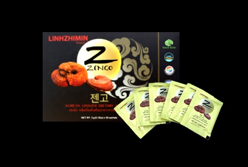 LinhZhiMin Zengo เซนโก เห็ดหลินจือสกัด บรรจุ 50 ซอง (กล่องใหญ่) บำรุงและเสริมภูมิคุ้มกันให้กับร่างกาย ทานง่าย ผงเห็ดหลินจือไม่ตกตะกอน