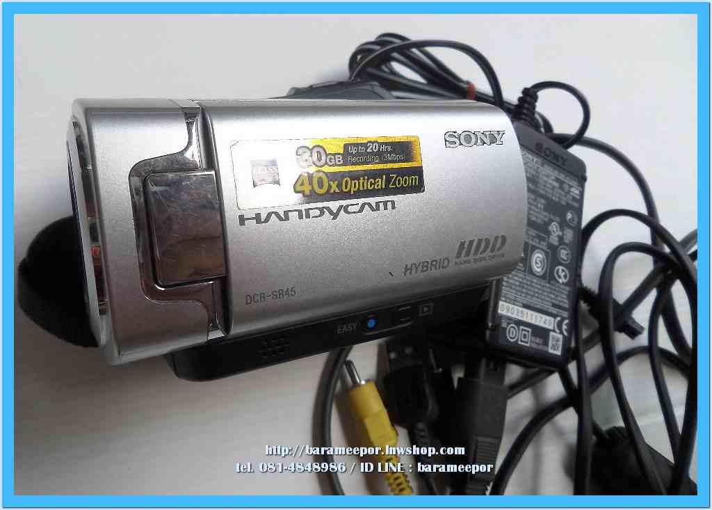 กล้องถ่ายวิดิโอ SONY DCR-SR45 อุปกรณ์ครบ ใช้งานได้ปกติ