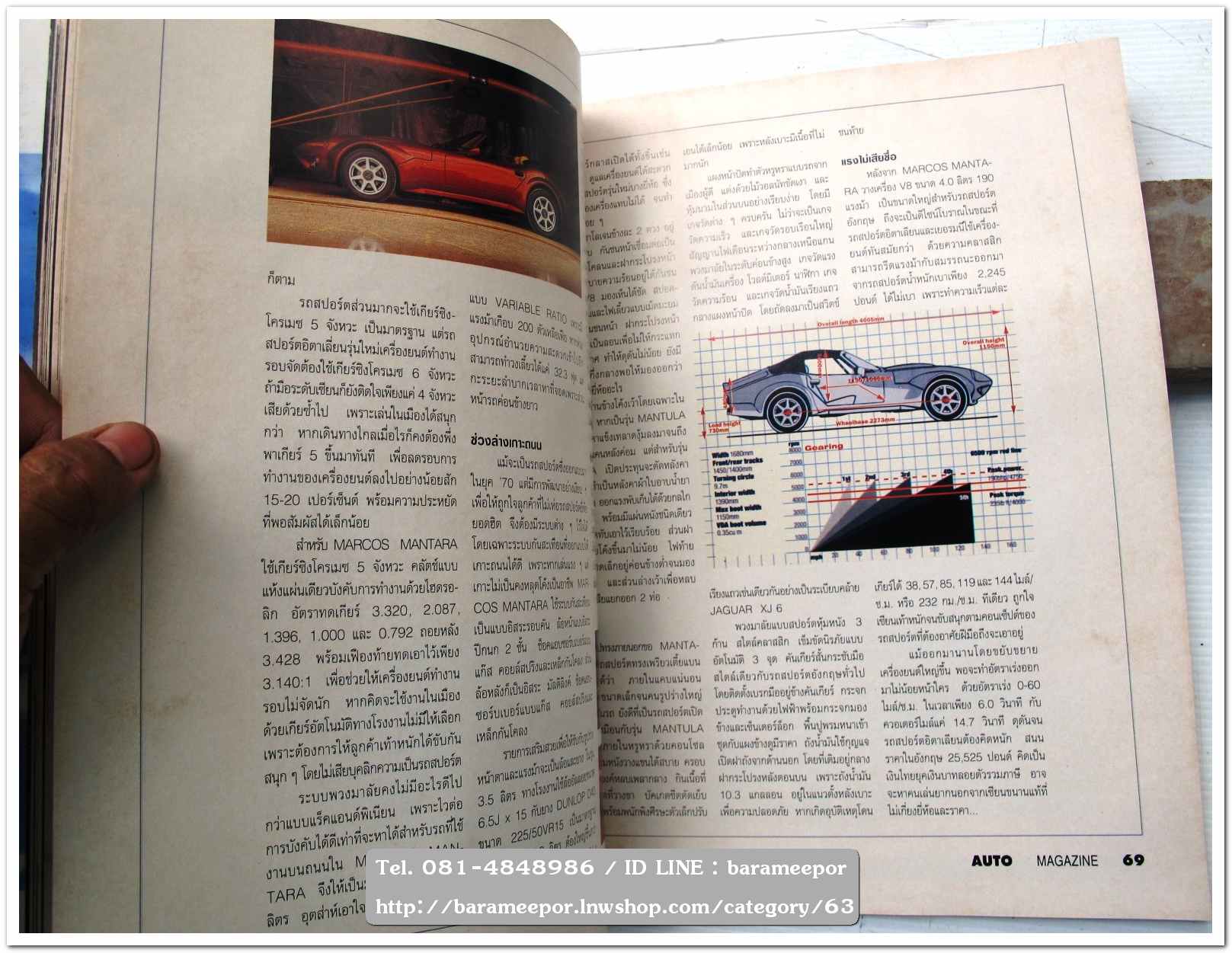 หนังสือนิตยสารรถยนต์ ไทย-เทศ มีหลายหัว หลายราคา