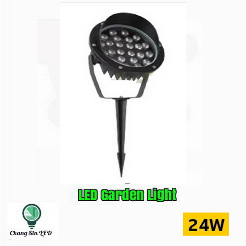 โคมไฟ LED ตกแต่งสวน แบบปักดิน 24w