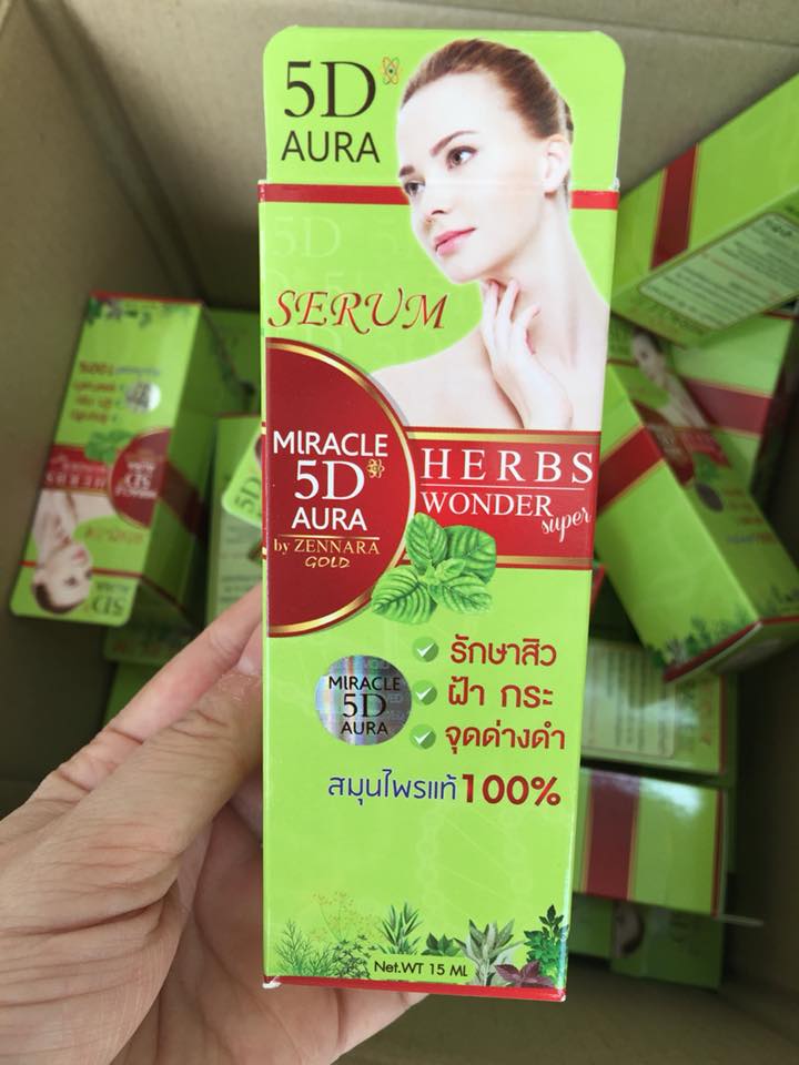 MIRACLE 5D AURA เซรั่มสมุนไพร