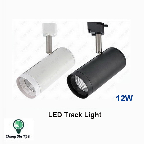 โคมไฟ COB LED Track Light ทรงกระบอก รุ่นCSD 12W โคมสีขาว/ดำ