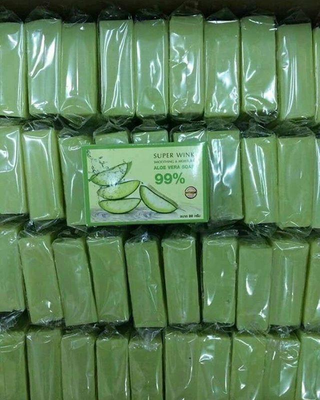 สบู่ว่านหางจระเข้ Soothing & Moisture ALOE VERA 99% Soothing Soap