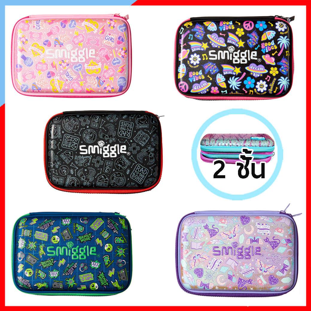 SMP202กล่องดินสอ smiggle 2 ชั้น ราคาถูก Express Double Up Hardtop Pencil Case