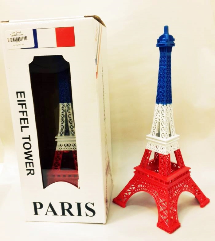 00928-โมเดลหอไอเฟลสีธงชาติ 25ซม - ฟรีค่าส่ง