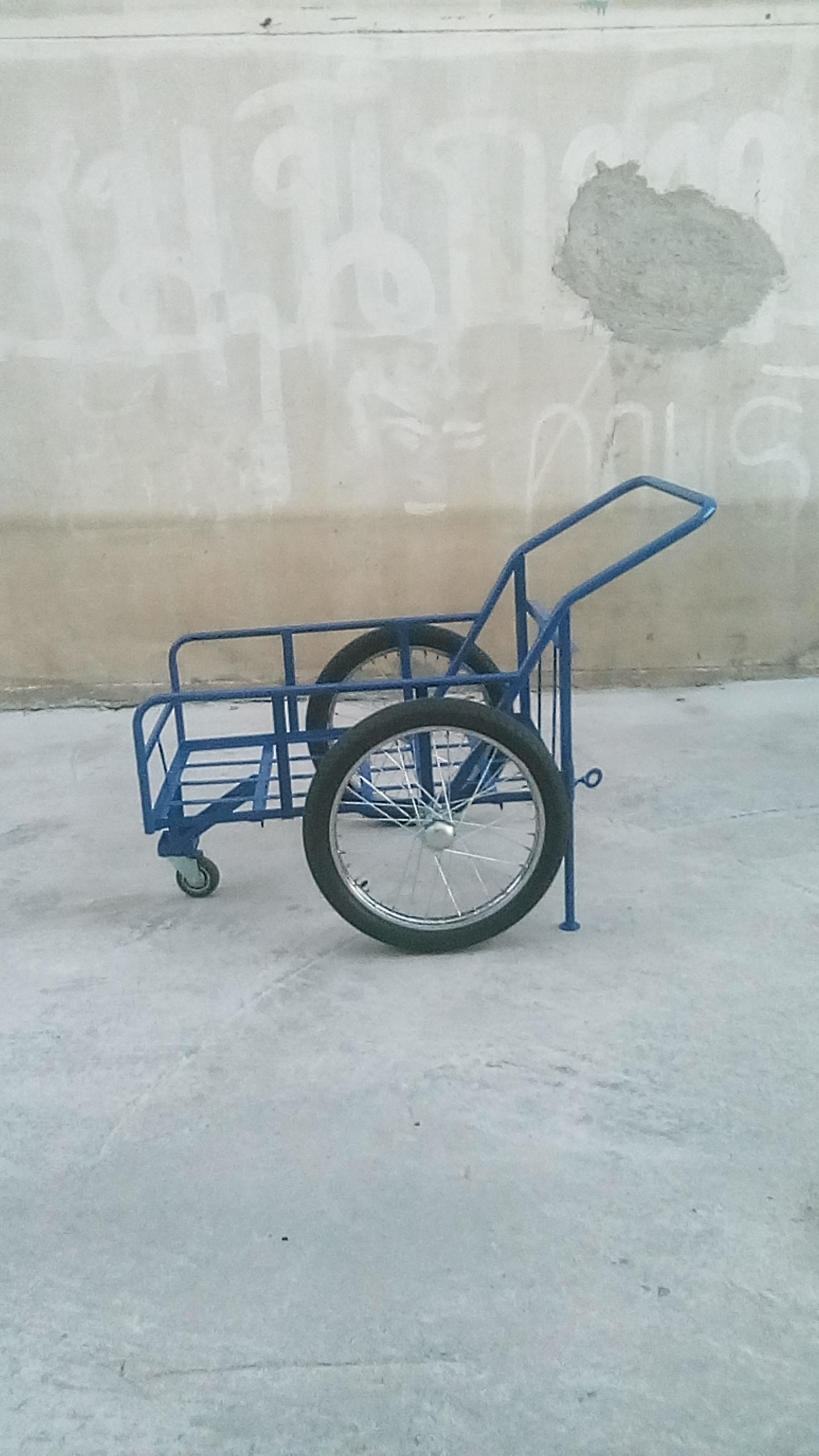 รถเข็นของล้อหน้าหมุนได้ ล้อหลัง17นิ้วยางมอไซค์