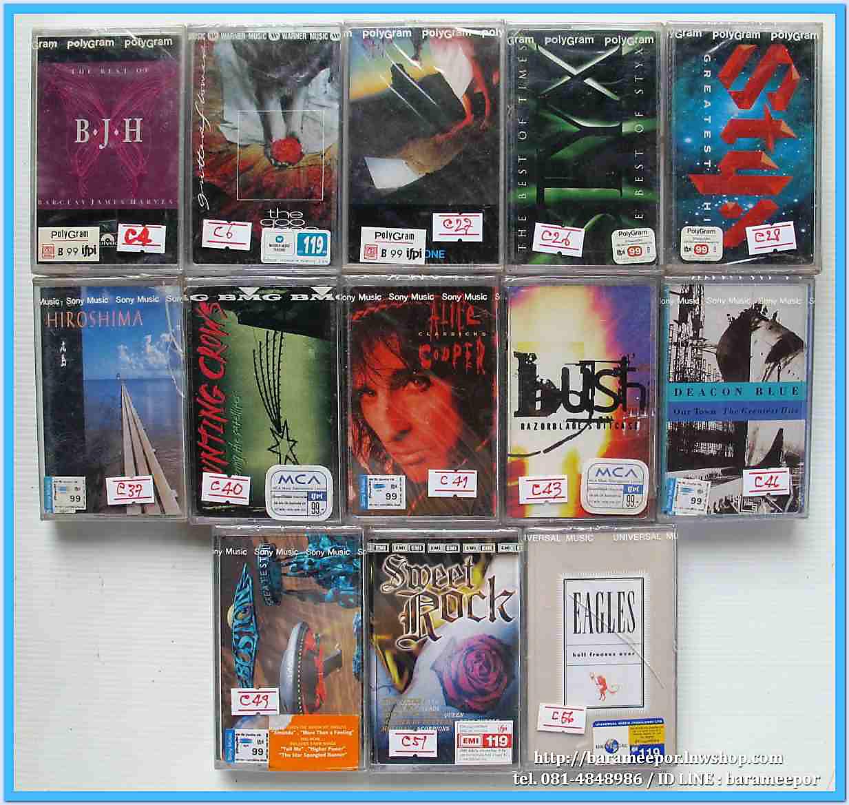 เทปเพลงสากล ลิขสิทธิ์ สภาพซีล ..C/D/H