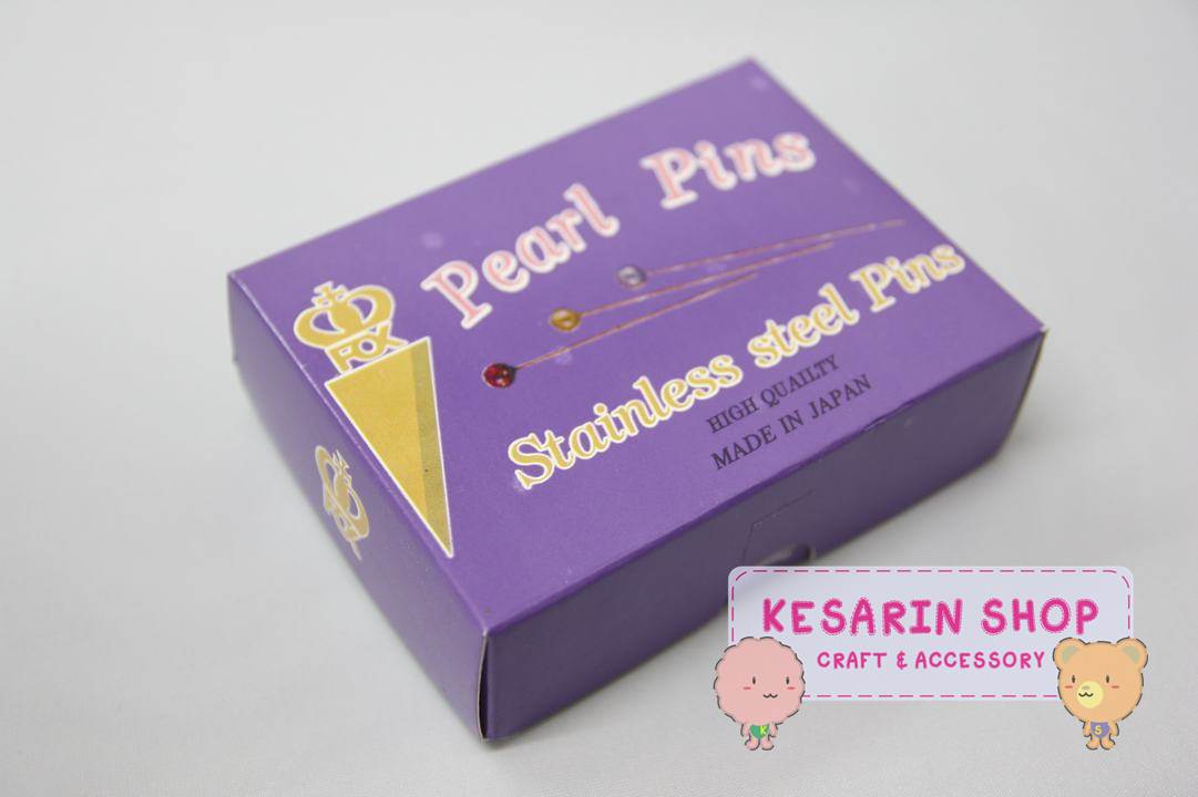 เข็มหมุดหัวมุก ตราช้าง (Pearl Pins)