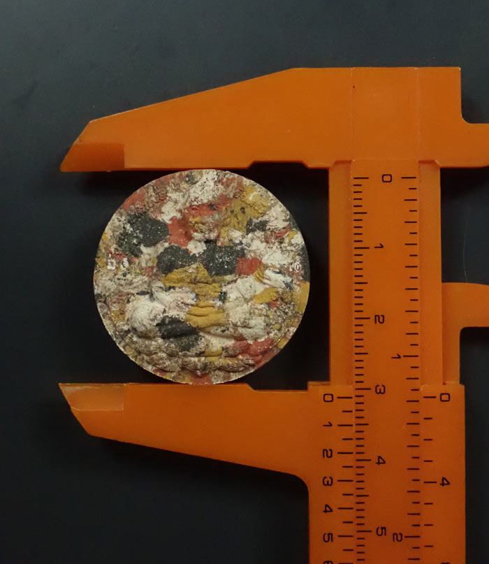 หลวงพ่อทวด หลังจตุคามรามเทพ วัดช้างให้ ปัตตานี รุ่นบูรณะหลักเมืองปัตตานี ปี2550 เนื้อก้นครก (3.2 ซ.ม.)