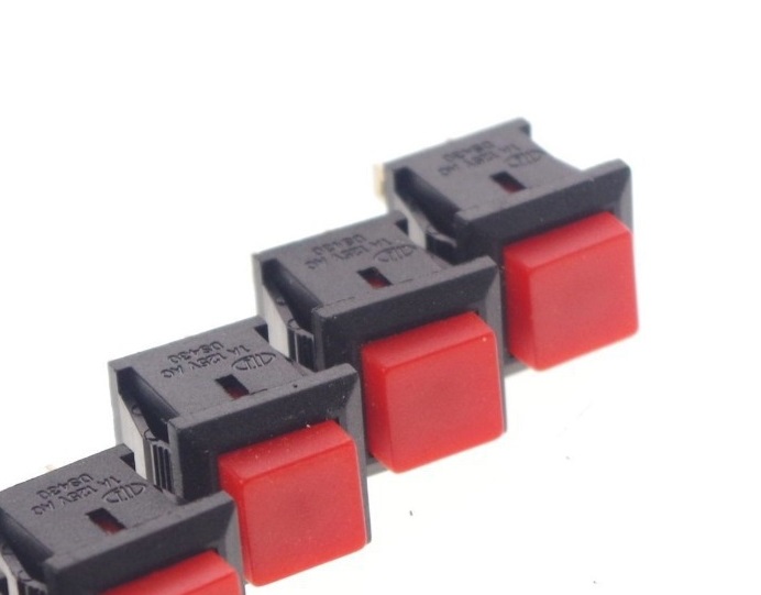 Push Button Switch Red Square
