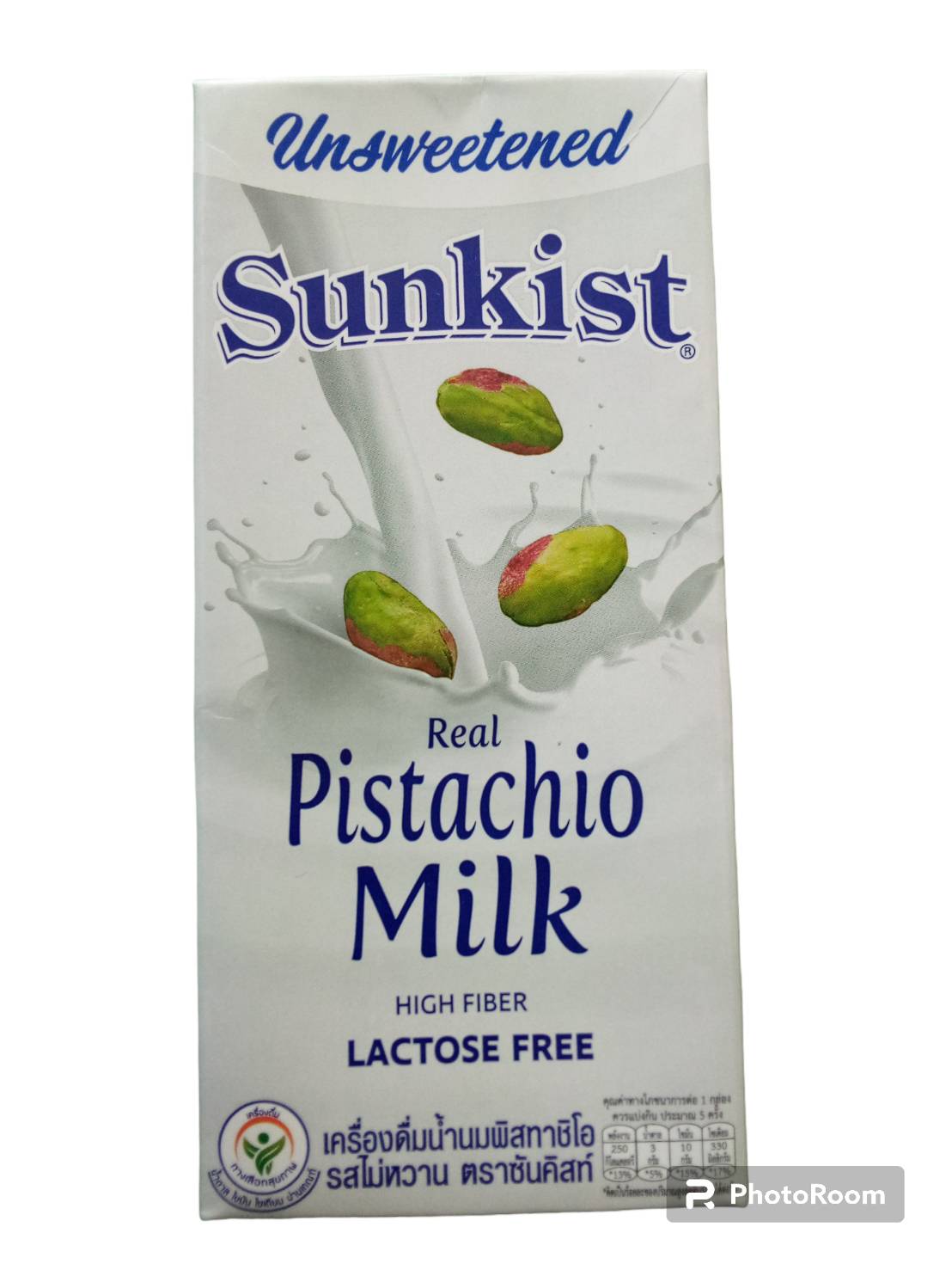 33-128-2200-1 นมพิสทาชิโอ จืด 945มล. สีขาว *ตราซันคีส