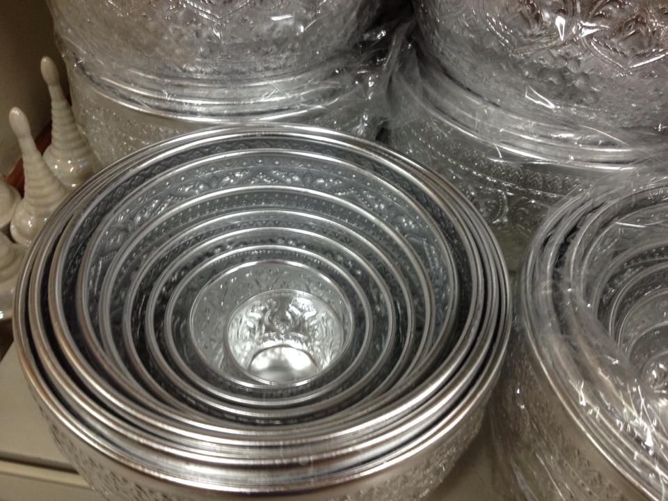 ขันอะลูมิเนียม *แท้ สีเงิน