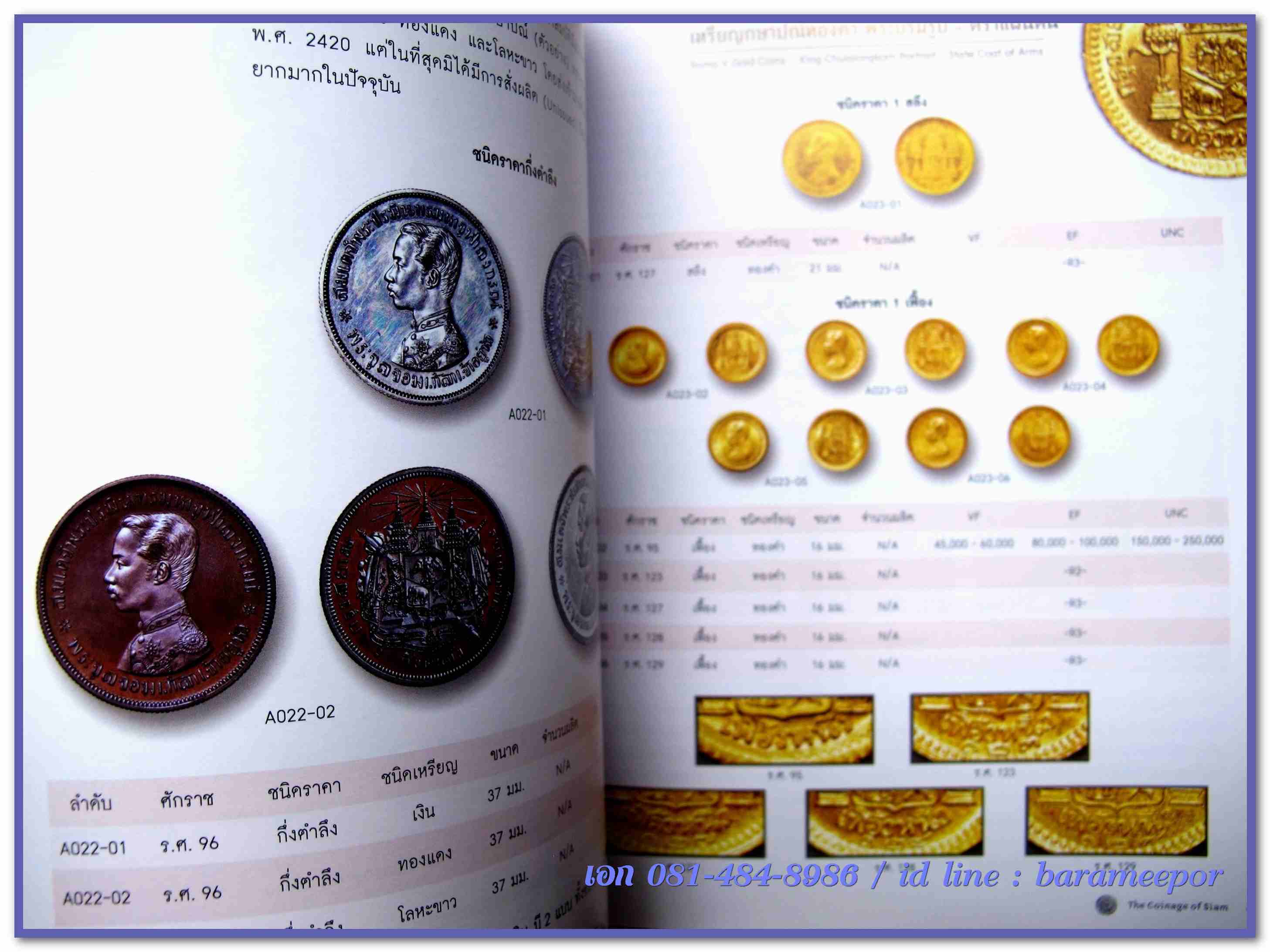 หนังสือ "กษาปณ์เมืองสยาม" The Coinage of Siam คู่มือเหรียญที่ใหม่ล่าสุดตอนนี้ โดยนายแพทย์ไชยยศ พงศ์จารุสถิต