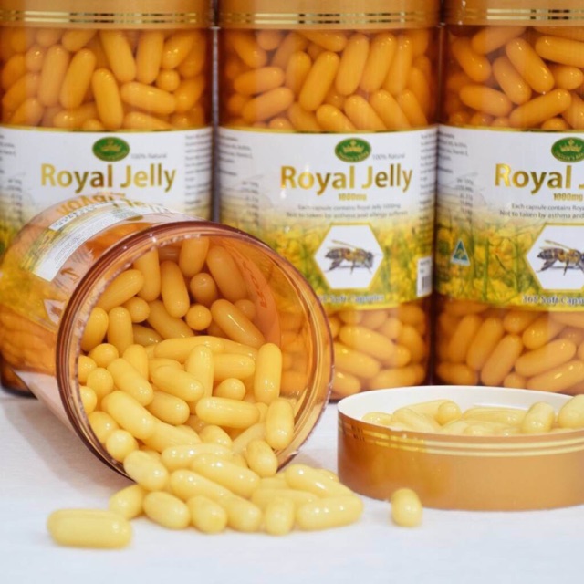 Nature's King Royal Jelly 1000mg. กระปุกเล็ก 100 แคปซูล