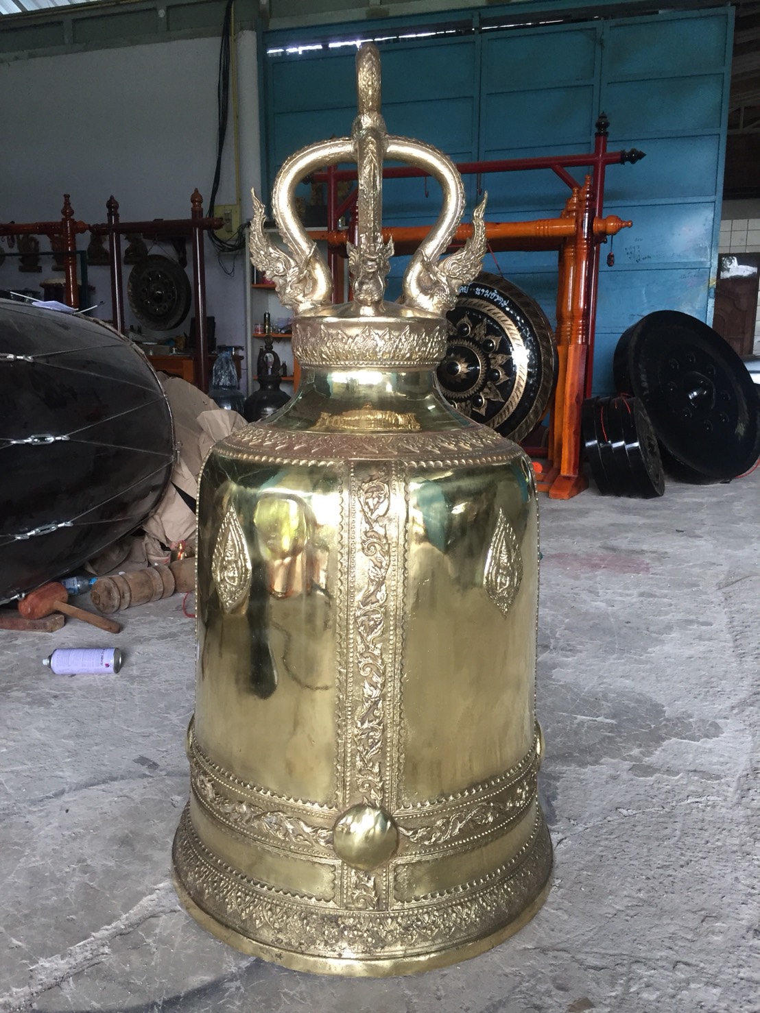 ระฆังวัด ขนาดใหญ่ 24 นิ้ว ทองเหลือง/สำริด