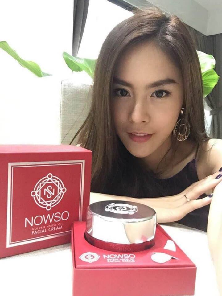 Nowso Golden Horse Oil Facial Cream 50 g. นาวโซ ครีมน้ำมันม้าทองคำ เผยผิวขาว กระจ่างใส