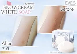 EVE'S SNOWCREAM WHITE SOAP สบู่ครีมขาว ราคาก้อนละ 200 บาท