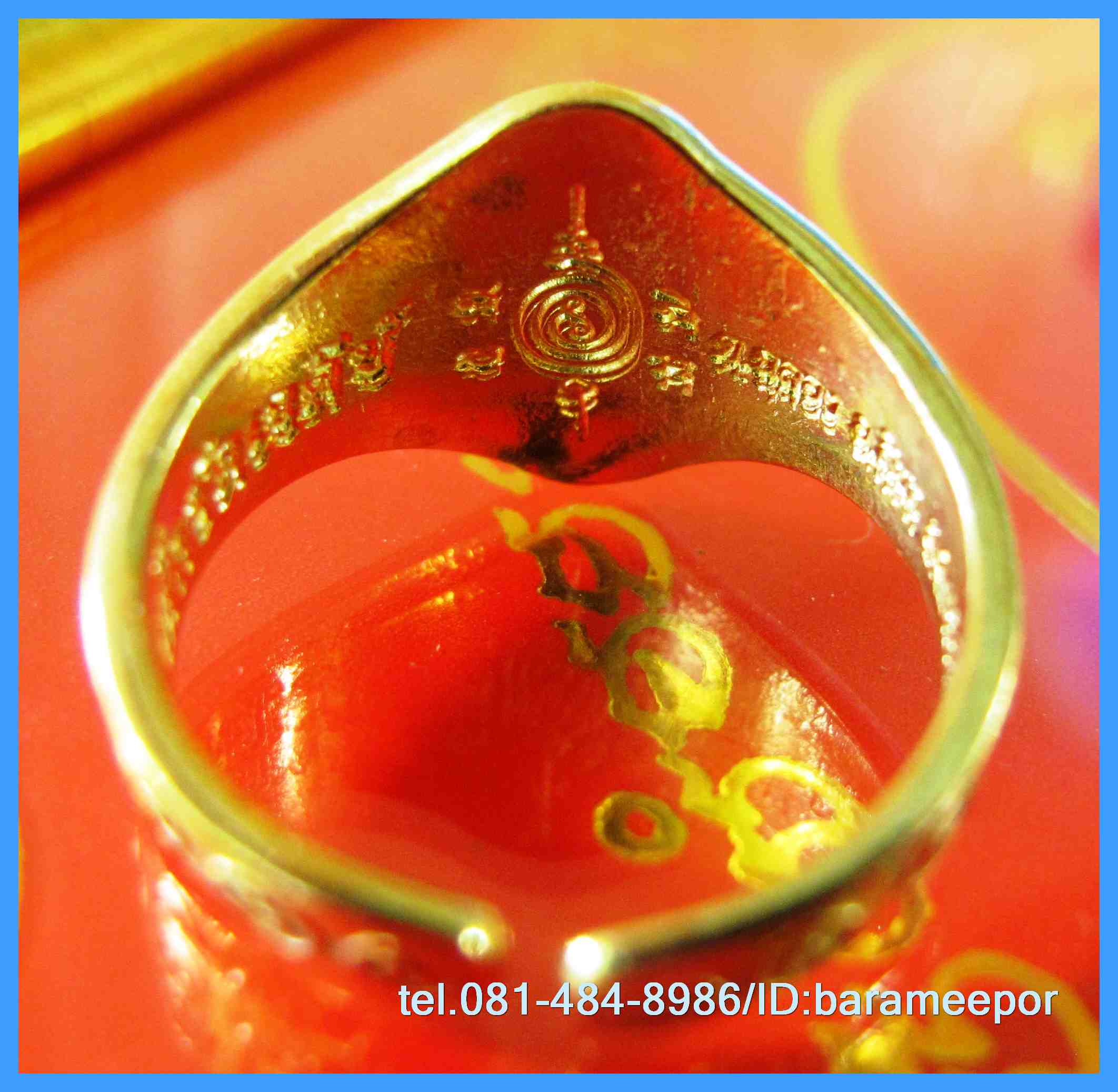 แหวน ไอ้ไข่ เด็กวัดเจดีย์ รุ่นสรงน้ำ ปี 2558 ขนาด 21 มิล ปรับขนาดได้ เนื้อทองเหลืองหนา สภาพใหม่