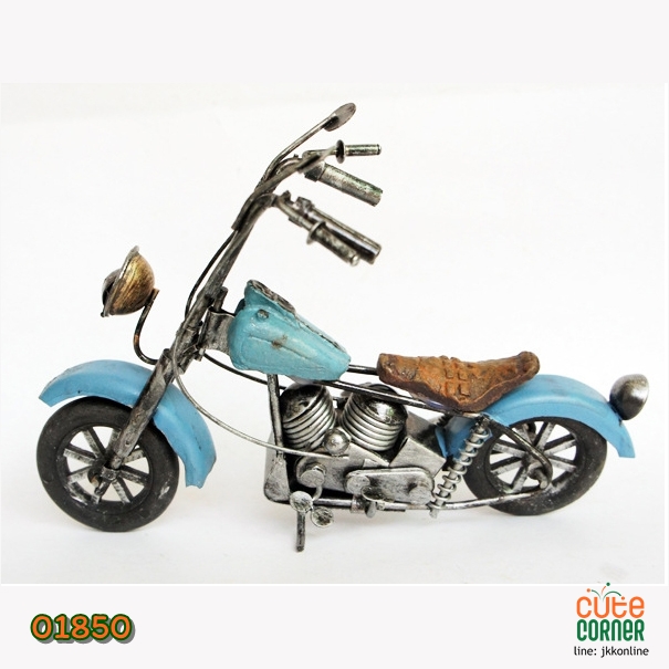 โมเดลรถมอเตอร์ไซค์ M245-Blue ฟรีค่าส่ง