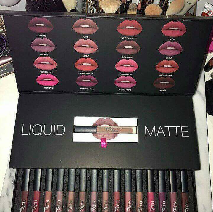 Huda Beauty Liquid Matte Set ฮูดะ บิวตี้ เซทลิปสติก เนื้อแมท