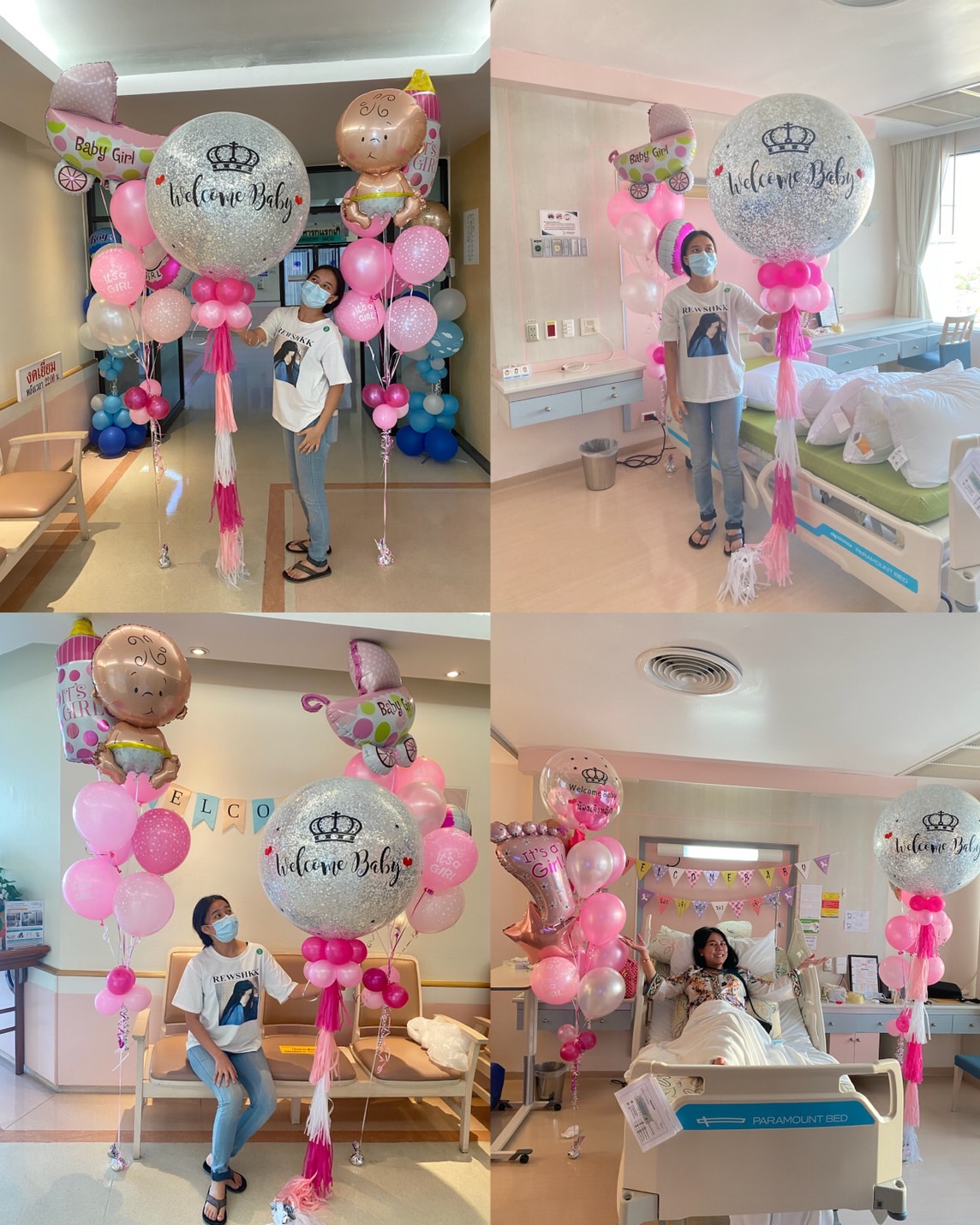 ลูกโป่งเด็กแรกเกิด New Born welcome baby
