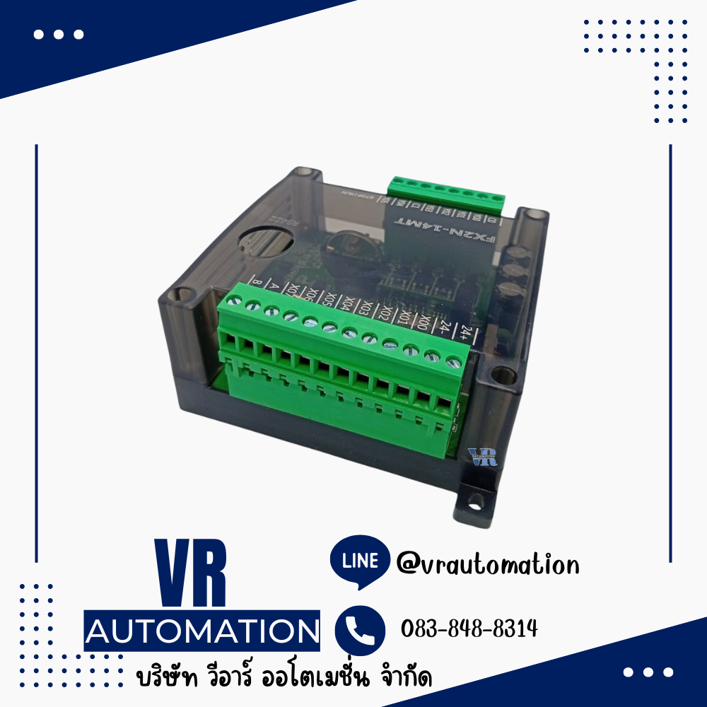 FX2N-14MT บอร์ดควบคุม PLC พร้อมช่องสัญญาณ I/O 14 ช่อง